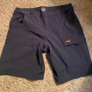 Black Athletic Shorts with Logo